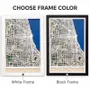 Other wall decoration - 3D City Map 3.0 Chicago M Black Frame - ENJOY THE WOOD
