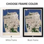 Other wall decoration - 3D City Map 3.0 San Francisco M Black Frame - ENJOY THE WOOD