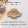 Decorative objects - Travel Tracker Cruise Liner 3D Colored Wooden World Map - Gold - ENJOY THE WOOD