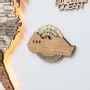 Decorative objects - Travel Tracker Cruise Liner 3D Colored Wooden World Map - Smokey - ENJOY THE WOOD
