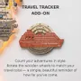 Decorative objects - Travel Tracker Cruise Liner 3D Colored Wooden World Map - Fusion - ENJOY THE WOOD