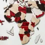 Other wall decoration - World Wooden Map Colored 3D M Blank Urban Lum - ENJOY THE WOOD