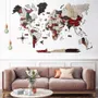Other wall decoration - World Wooden Map Colored 3D 3XL Prime Urban Lum - ENJOY THE WOOD