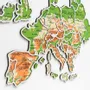 Other wall decoration - Europe Photo Map Physical M - ENJOY THE WOOD