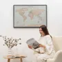 Autres décorations murales - Carte du Monde sur Toile - Antique sans Cadre M - ENJOY THE WOOD