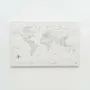 Other wall decoration - World Map on Canvas - White no Frame L - ENJOY THE WOOD
