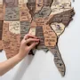 Other wall decoration - Wooden 3d Map of USA - Smokey M Prime Plus - ENJOY THE WOOD