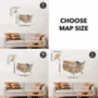 Other wall decoration - Wooden 3d Map of USA - Smokey L Prime - ENJOY THE WOOD