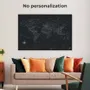 Other wall decoration - World Map on Canvas L Personalization Beige Black Frame - ENJOY THE WOOD