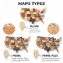 Other wall decoration - Wooden 3d Map of USA - Multicolor L Prime Plus - ENJOY THE WOOD