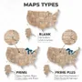 Other wall decoration - Wooden 3d Map of USA - Terra L Prime - ENJOY THE WOOD