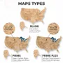 Other wall decoration - Wooden 3d Map of USA - Gold S Blank - ENJOY THE WOOD