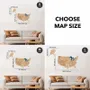 Other wall decoration - Wooden 3d Map of USA - Gold L Prime Plus - ENJOY THE WOOD