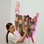 Other wall decoration - Wooden 3d LED Map of USA - Multicolor S Prime Plus EU - ENJOY THE WOOD