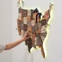 Other wall decoration - Wooden 3d LED Map of USA - Multicolor M Prime Plus EU - ENJOY THE WOOD