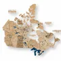 Other wall decoration - 3D Canada Wooden Map Gold L Blank - ENJOY THE WOOD