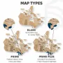 Other wall decoration - 3D Canada Wooden Map Gold L Prime Plus - ENJOY THE WOOD