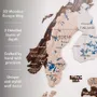 Other wall decoration - 3D Europe Wooden Map Cappucino S Prime - ENJOY THE WOOD