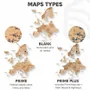 Autres décorations murales - Carte en bois 3D de l'Europe Gold S Prime - ENJOY THE WOOD