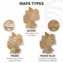 Other wall decoration - 3D Germany Wooden Map Gold XL Blank - ENJOY THE WOOD