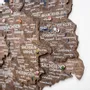 Other wall decoration - 3D Germany Wooden Map Dark Walnut S Blank - ENJOY THE WOOD