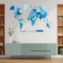 Other wall decoration - 2D Wooden World Map Azure XL - ENJOY THE WOOD