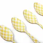 Cutlery set - Enamel Spoon Set — (Set of 4), 5.4 x 1 Inches - CASA AMAROSA