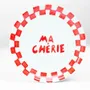 Assiettes au quotidien - Assiette à collation en céramique Ma Cherie, 7 x 7 pouces - CASA AMAROSA