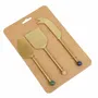 Knives - Brass Finish Cheese Knife Set , (Set of 3) - 6.5 x 2 Inches - CASA AMAROSA