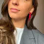 Jewelry - MEMPHIS L Red Earrings - TELLMEE