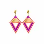 Bijoux - Boucles d'oreilles COVER Violet/Mangue - TELLMEE