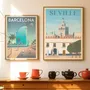 Affiches - Affiches d'art "Voyages" 50x70 cm, et 30x40 cm - WALL EDITIONS