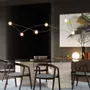 Hanging lights - Sculptural Globe Light – Stainless Steel & Glass – Kosmos 6S - MOSS OBJECTS