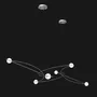 Suspensions - Suspension constellation – Acier inox. & Verre opale – Kosmos 6L - MOSS OBJECTS