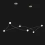 Suspensions - Suspension constellation – Acier inox. & Verre opale – Kosmos 6L - MOSS OBJECTS
