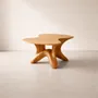 Coffee tables - Selene | Sculpted Coffee Table| European Oak Wood - NEXART