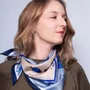 Foulards et écharpes - foulard Pur soie, Carré de soie 67,  Création et impression françaises - KOUNTHEA RETH