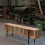 Meubles de cuisines  - Altana | Buffet en Bois Massif et Verre Armé - DE ZOTTI & DE BRICOLA