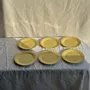 Everyday plates - Set of 6 small modern yellow dessert plates D19 - OFFICE OBJETS