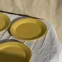 Everyday plates - Set of 6 small modern yellow dessert plates D19 - OFFICE OBJETS