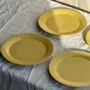 Everyday plates - Set of 6 small modern yellow dessert plates D19 - OFFICE OBJETS
