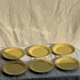 Everyday plates - Set of 6 small modern yellow dessert plates D19 - OFFICE OBJETS