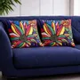 Fabric cushions - Decorative pillow Flowers 45 x 45 - Design by Juan de Lascurain - ARTDECORIS