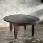Coffee tables - Coffee table, antique round coffee table in Indonesian teak - OFFICE OBJETS