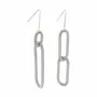 Objets de décoration - BOUCLE D'OREILLE CHAIN STEEL DOUBLE - LA MOLLLA® BIJOUX