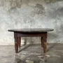 Tables basses - Coffee table, table basse ronde ancienne en teck indonésienne - OFFICE OBJETS