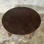Tables basses - Coffee table, table basse ronde ancienne en teck indonésienne - OFFICE OBJETS