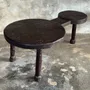 Tables basses - Grande coffee table, table basse tripode minimaliste en teck massif - OFFICE OBJETS