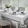 Table linen - Stripes Tablecloth – Black Ribbon (French Bistro Style) - ROSEBERRY HOME