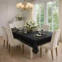 Table linen - Royal Black Goldenline Tablecloth – Signature Luxury - ROSEBERRY HOME